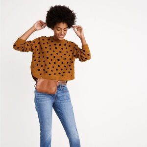 Madewell Painted Spots Pullover Sweater